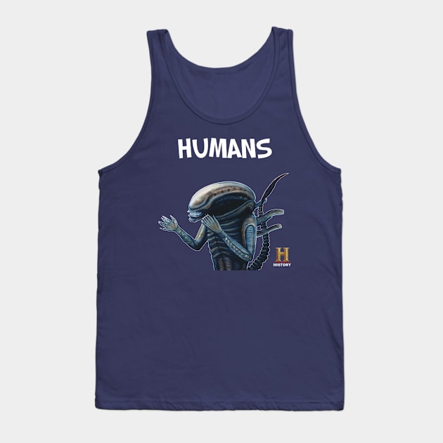 Funny Xenomorph Guy Tank Top by SPACE ART & NATURE SHIRTS 